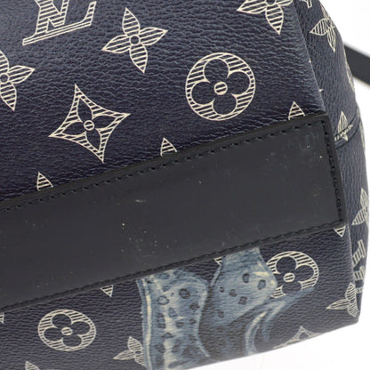 Louis Vuitton Tote Limited Edition Chapman Savane Monogram Canvas, Navy, Canvas, Tote Bag