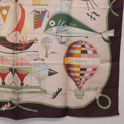 Hermes Carré 90 Silk multicolor, Pink, Silk, Scarf