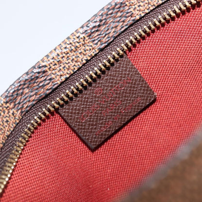 Louis Vuitton Trousse Make Up Damier, Brown, Canvas, Clutch