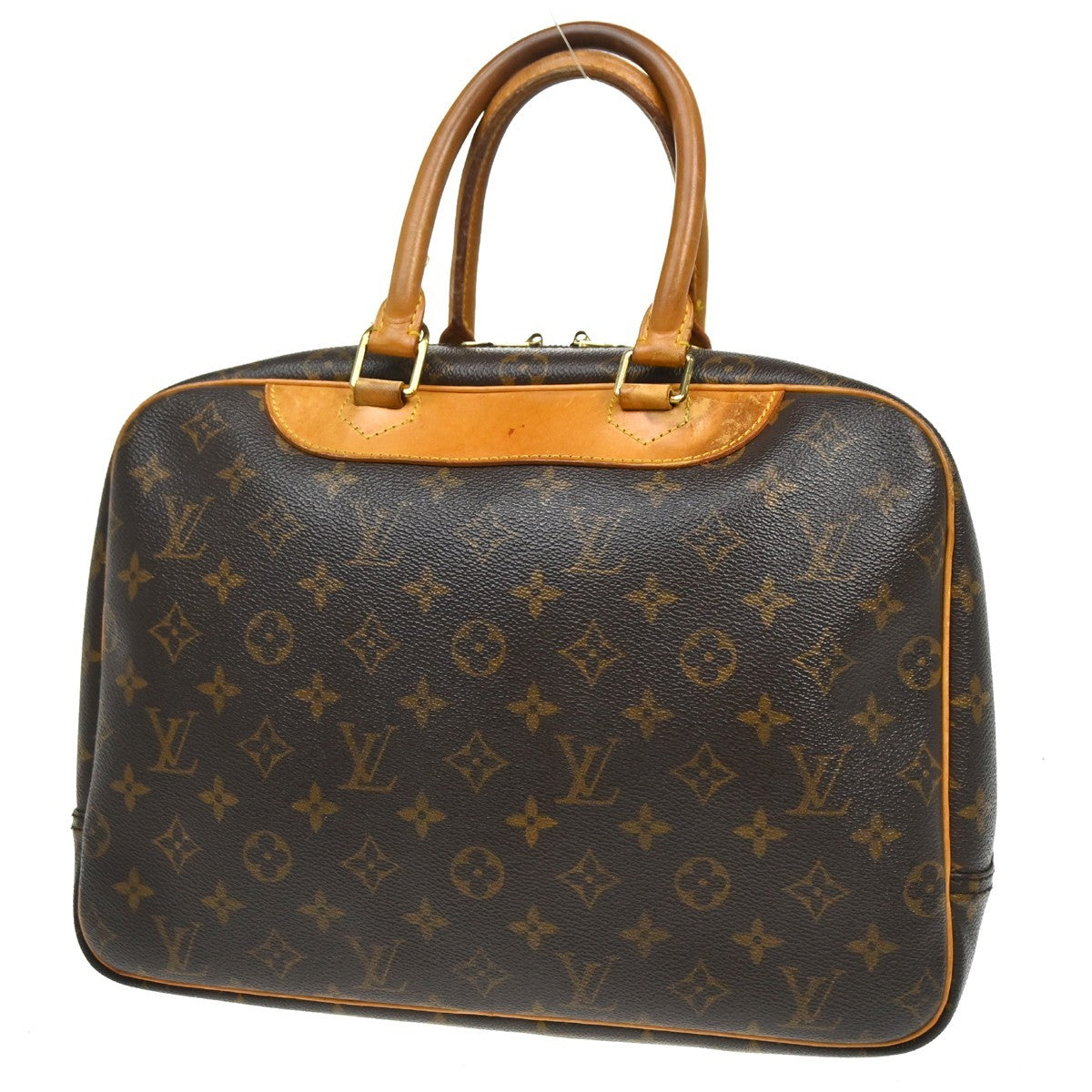 Louis Vuitton Deauville Monogram, Brown, Canvas, Handbag
