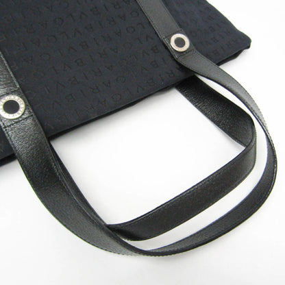 Bvlgari Logomania Canvas, Black, Canvas, Tote Bag