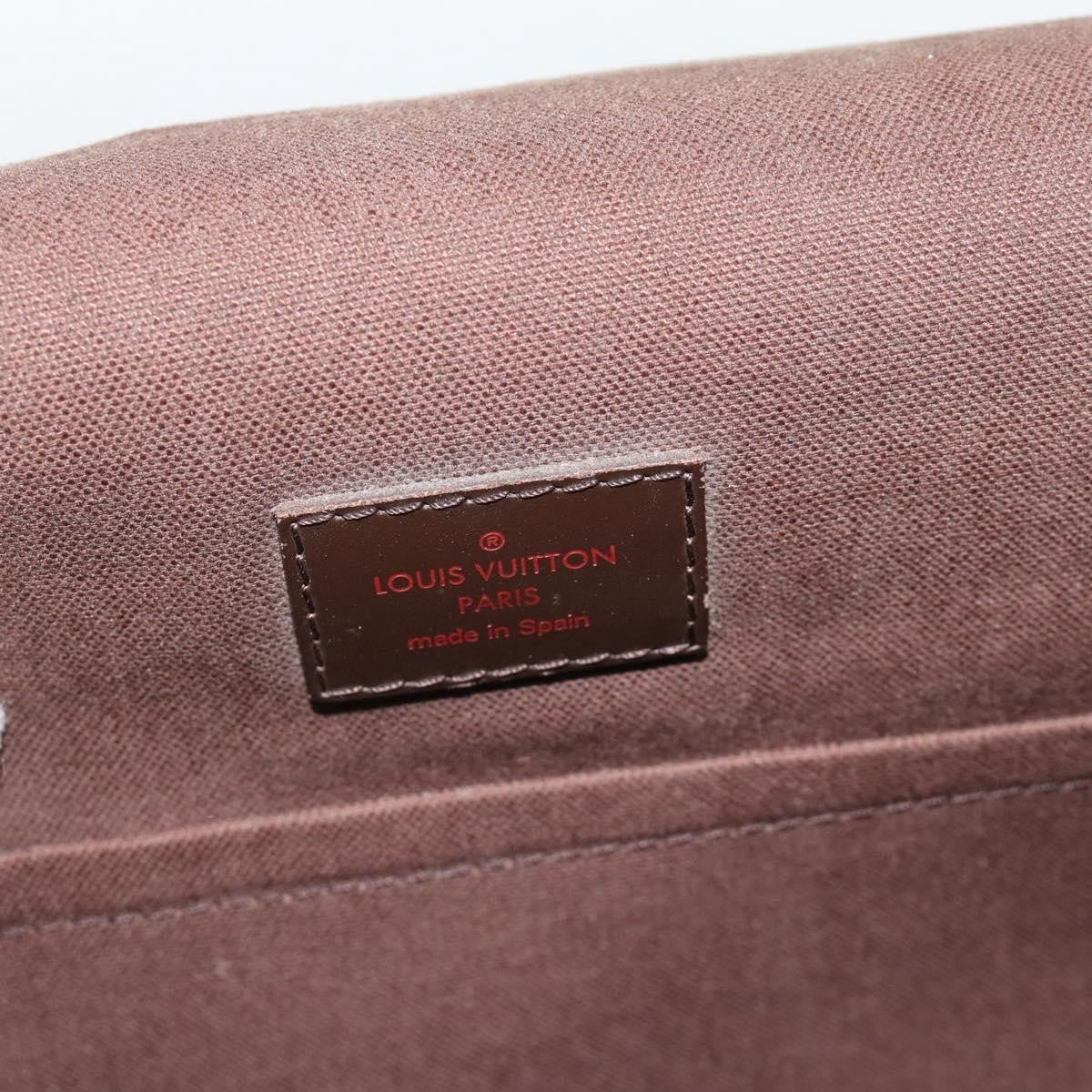 Louis Vuitton Brooklyn Damier Ebene, Brown, Canvas, Shoulder Bag