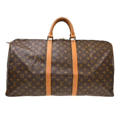 Louis Vuitton Keepall Canvas, Brown, Canvas, Travel Bag