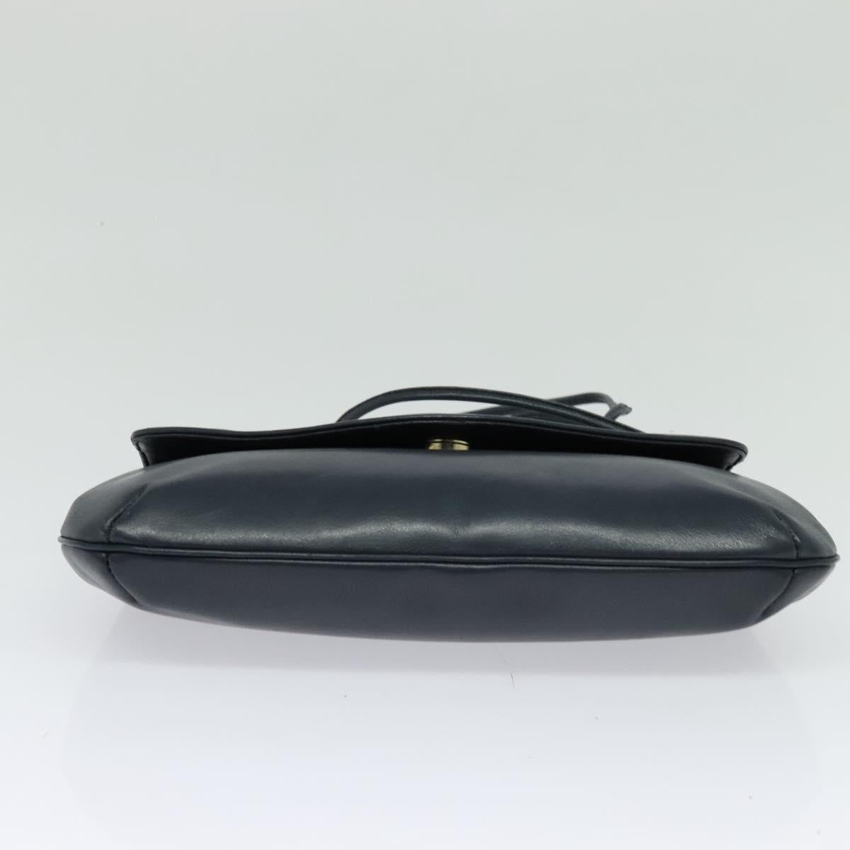 Givenchy Vintage 4G Leather, Navy, Leather, Shoulder Bag