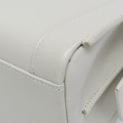 Saint Laurent East Side Smooth Leather, White, Leather, Tote Bag
