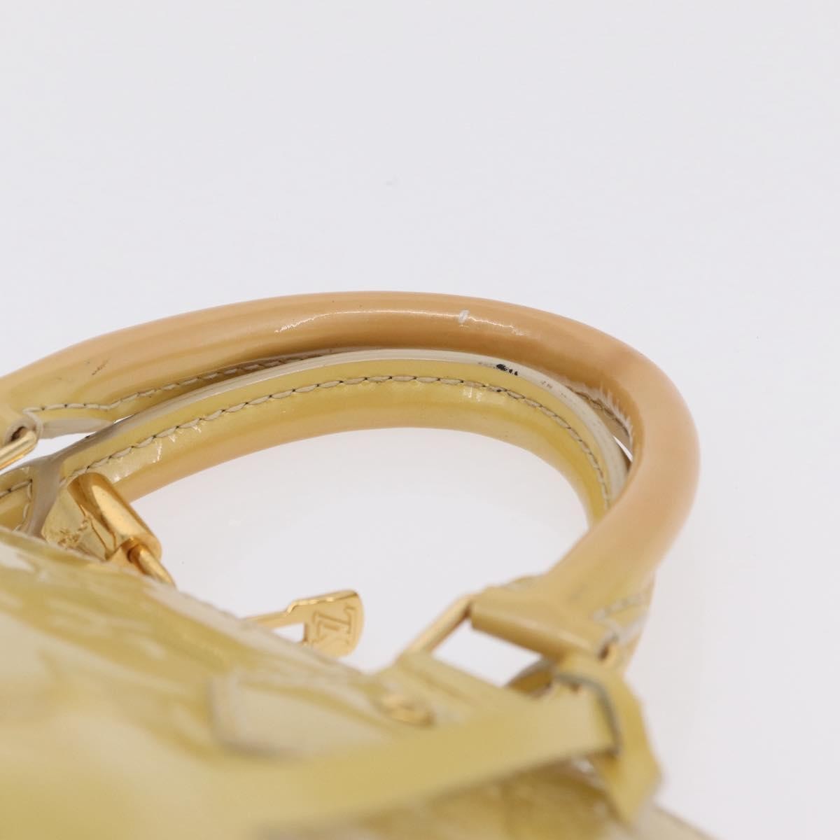 Louis Vuitton Alma Monogram Vernis, Beige, Patent Leather, Handbag