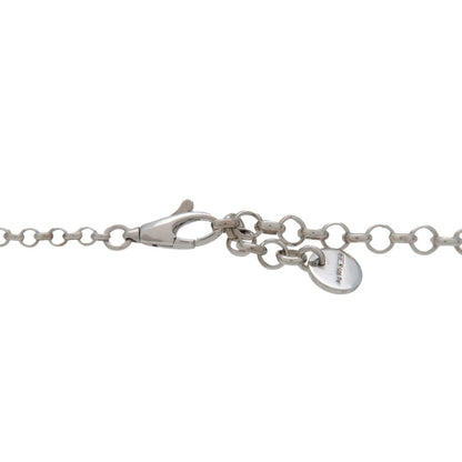 Gucci Engraved Interlocking G Chain Link Pendant Sterling Silver, Silver, Silver, Necklace