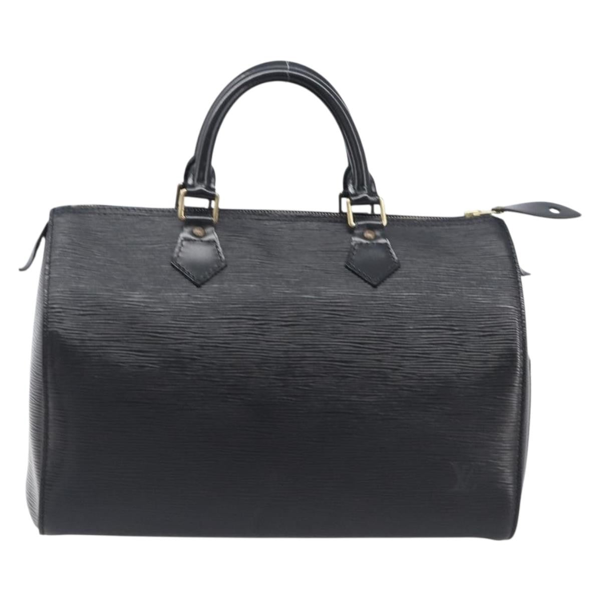 Louis Vuitton Speedy Epi Leather, Black, Leather, Handbag