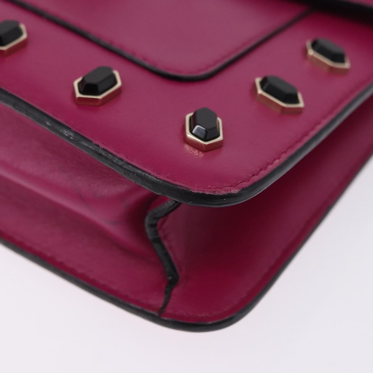 Bvlgari Serpenti Forever Embellished Leather, Pink, Leather, Shoulder Bag
