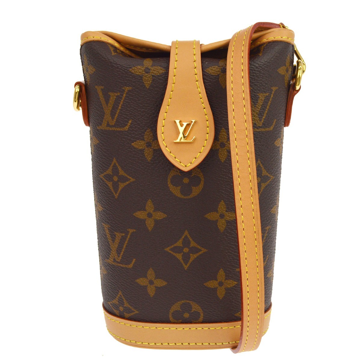 Louis Vuitton Fold Me Monogram Canvas, Brown, Canvas, Clutch