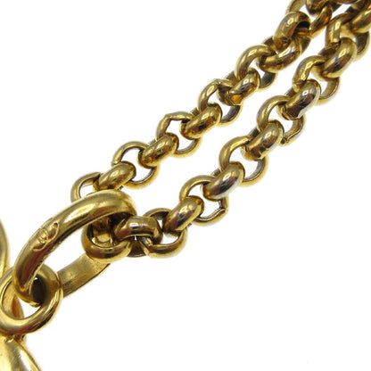 Chanel CC Heart Pendant Metal, Gold, Gold Plated, Necklace