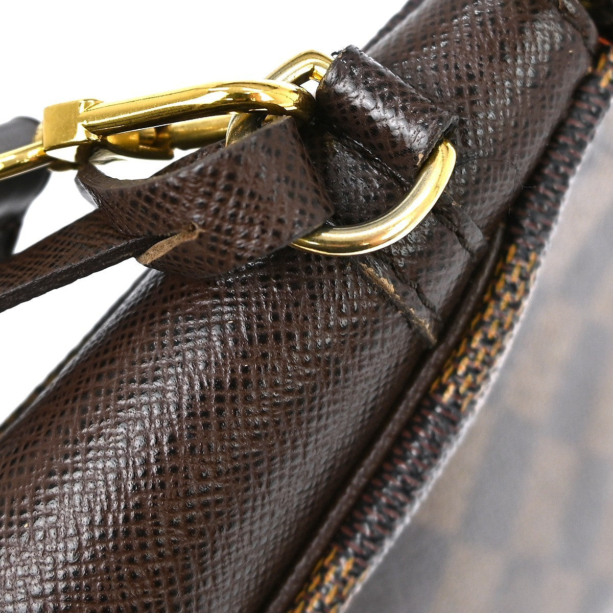 Louis Vuitton Trousse Make Up Damier Canvas, Brown, Canvas, Clutch