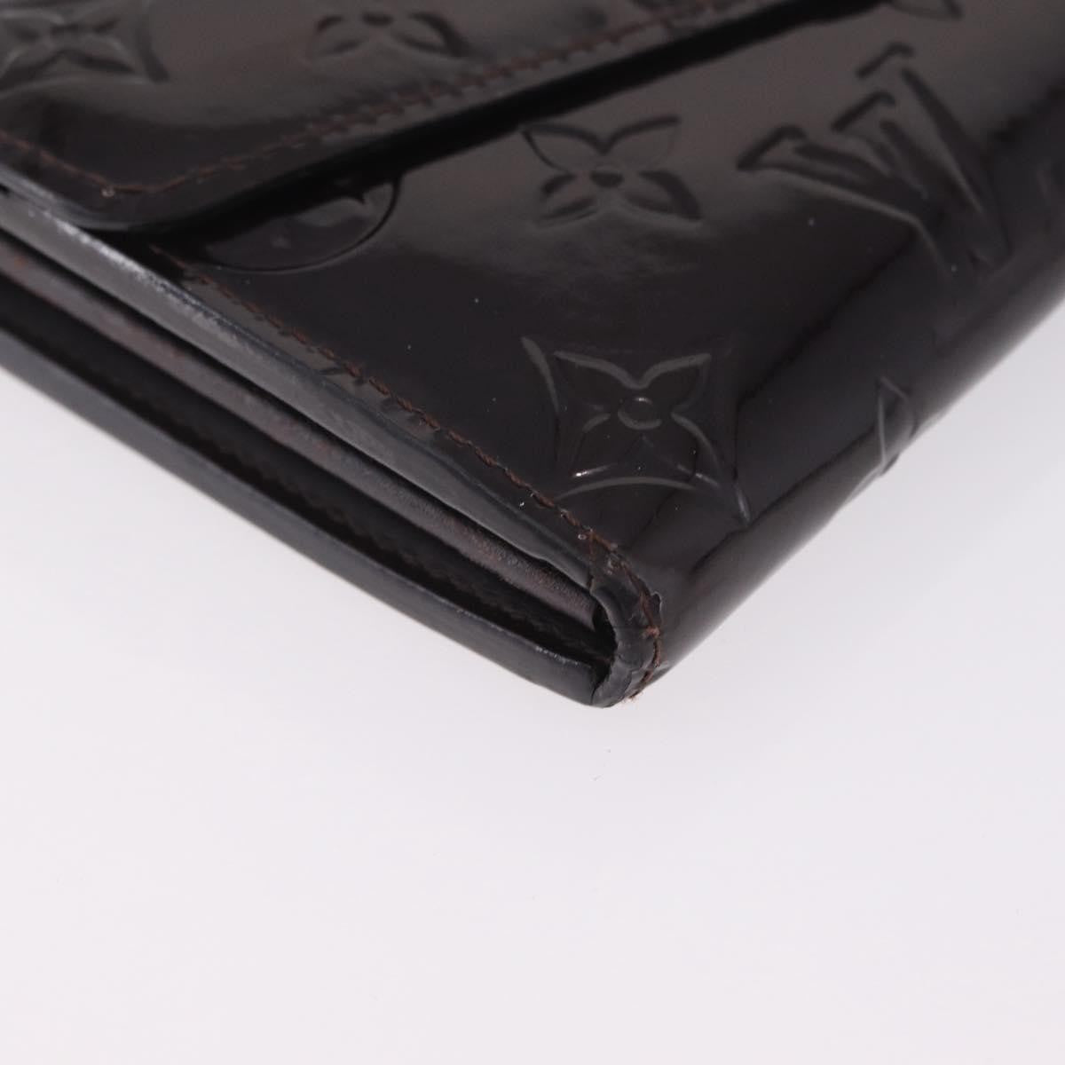 Louis Vuitton Sarah Wallet NM Monogram Vernis, Burgundy, Patent Leather, Wallet