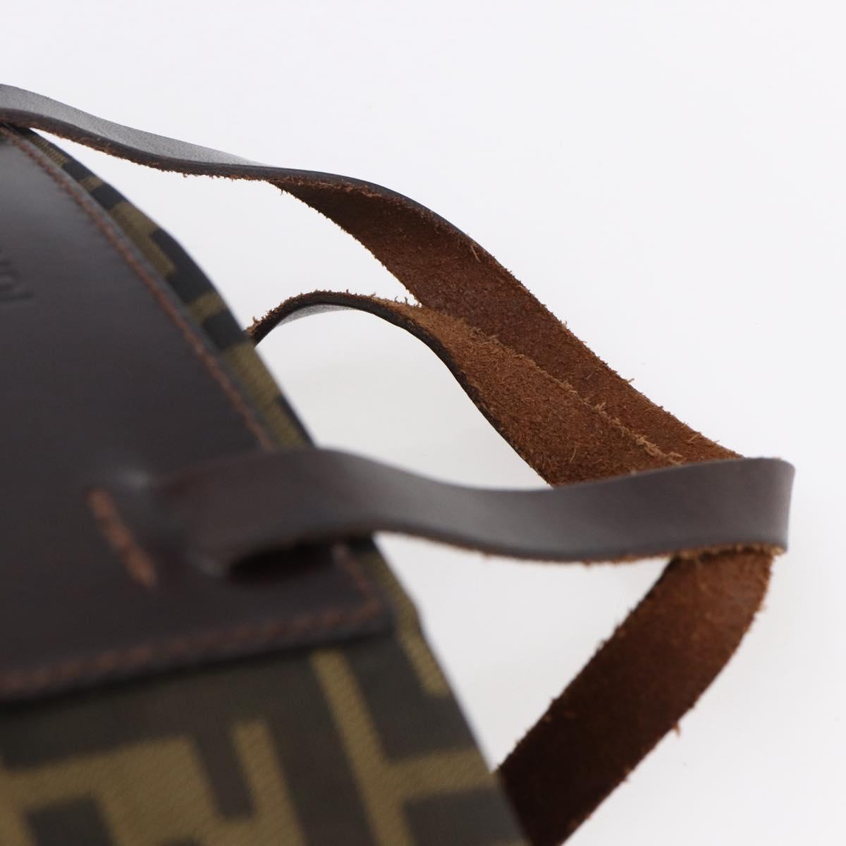 Fendi Vintage Zucca Handbag Zucca, BLACK, CANVAS, Handbag