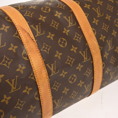 Louis Vuitton Keepall Canvas, Brown, Canvas, Travel Bag