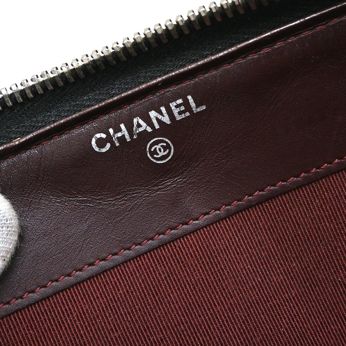 Chanel Zip Around Organizer Quilted Caviar, Black, Leather, Wallet