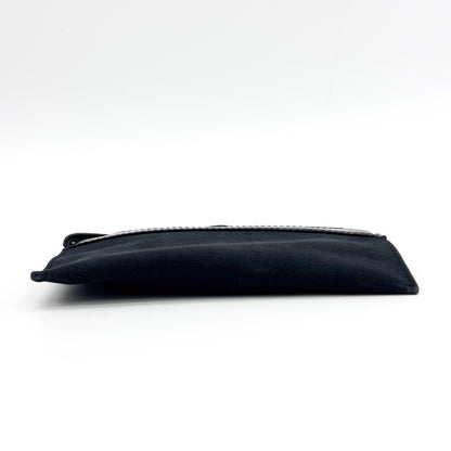 Balenciaga Navy Cabas Canvas with Leather, Black, Canvas, Tote Bag