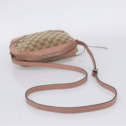 Gucci Bree Disco GG Canvas with Leather, Beige, Canvas, Crossbody Bag