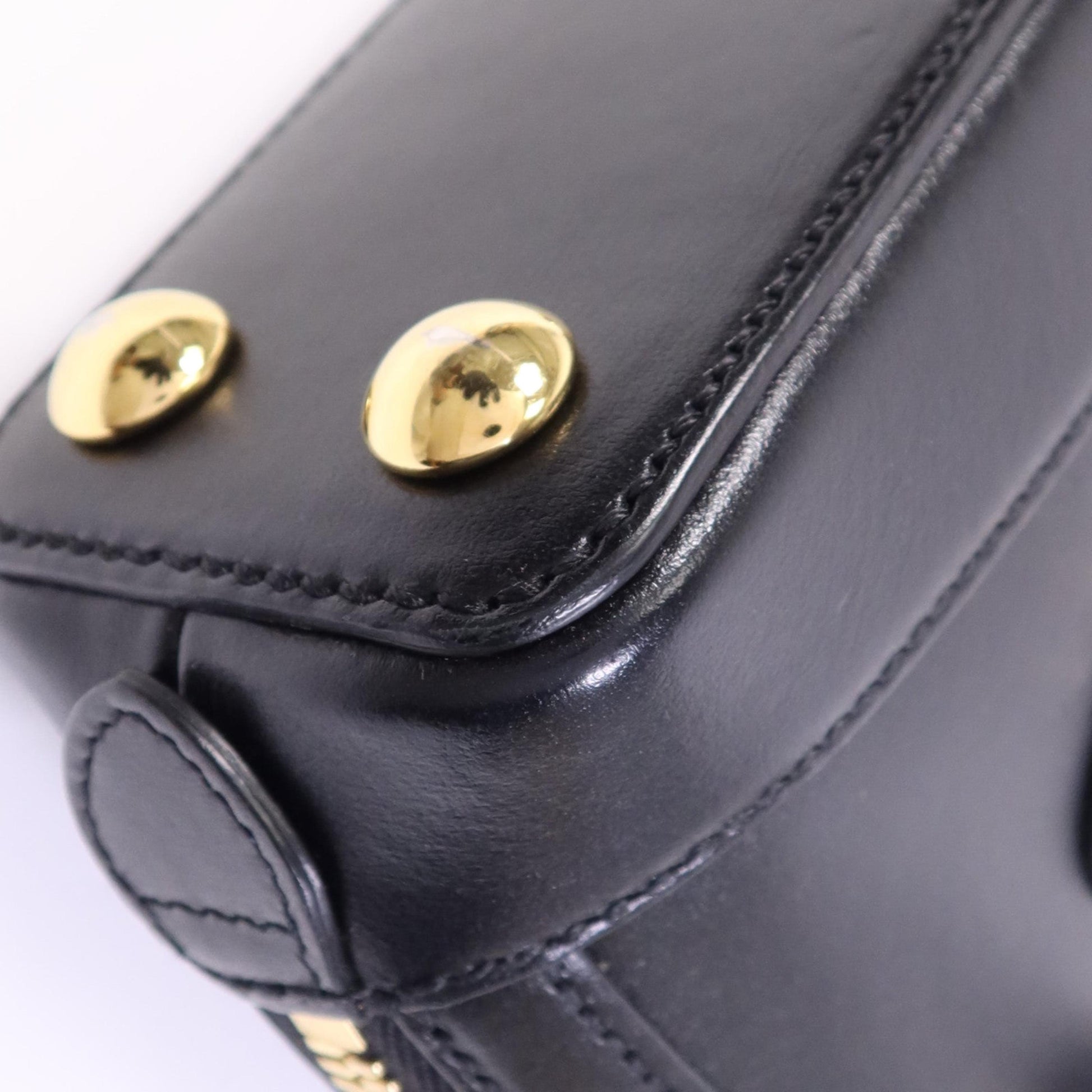 Gucci Horsebit Leather, Black, Leather, Handbag