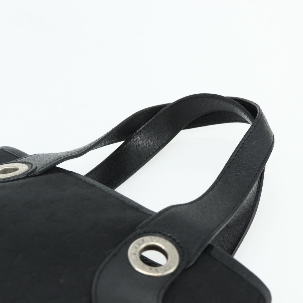 Bvlgari Logomania Canvas, Black, Canvas, Shoulder Bag
