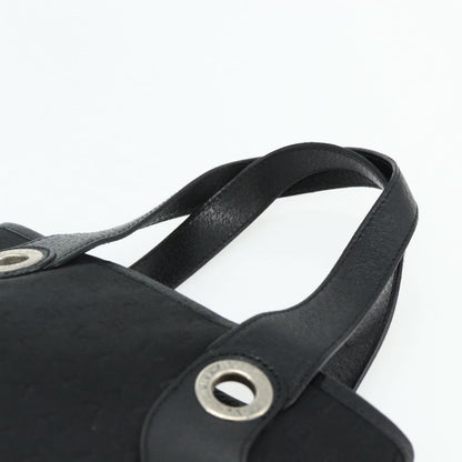 Bvlgari Logomania Canvas, Black, Canvas, Shoulder Bag