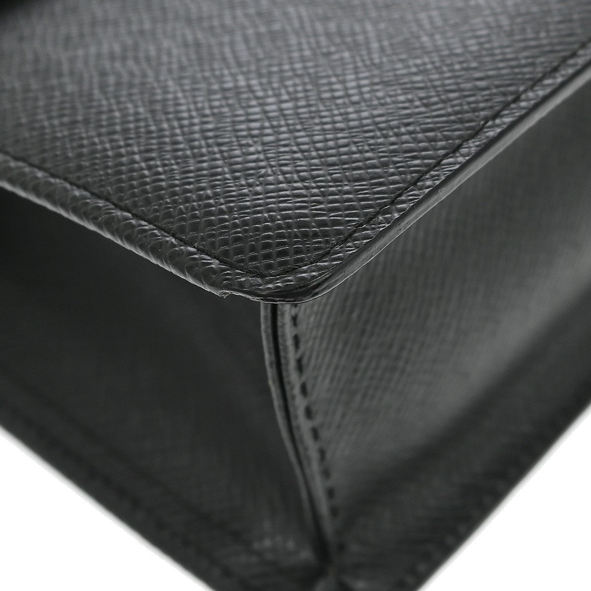 Louis Vuitton Selenga Pochette Taiga Leather, Black, Leather, Clutch