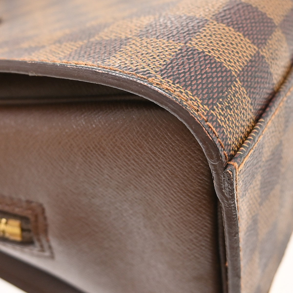 Louis Vuitton Triana Damier, Brown, Canvas, Handbag