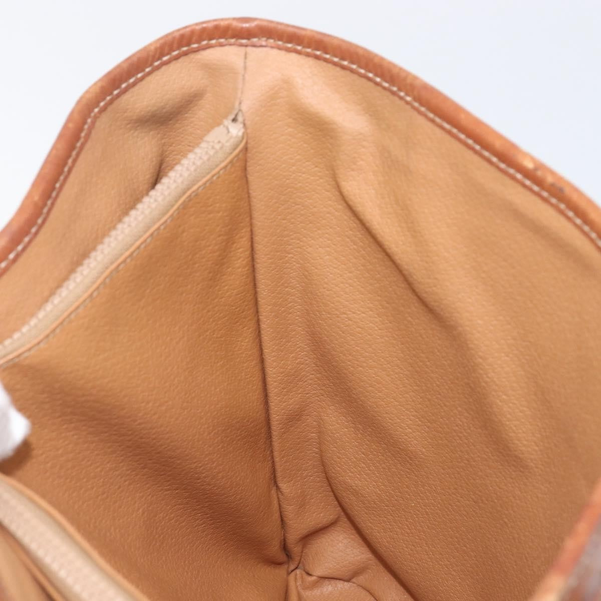 Celine Vintage Macadam Shopper Coated Canvas, Brown, Canvas, Tote Bag