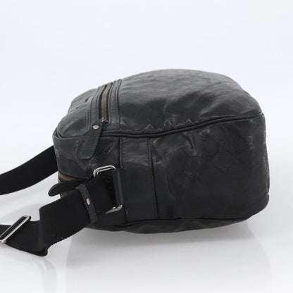 Gucci Zip Messenger GG Imprime, Black, Canvas, Shoulder Bag
