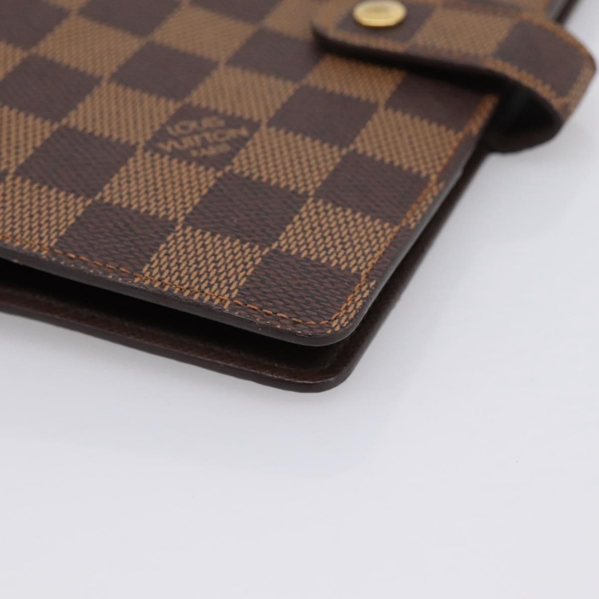 Louis Vuitton Agenda Cover Damier Canvas, Brown, Canvas, Wallet