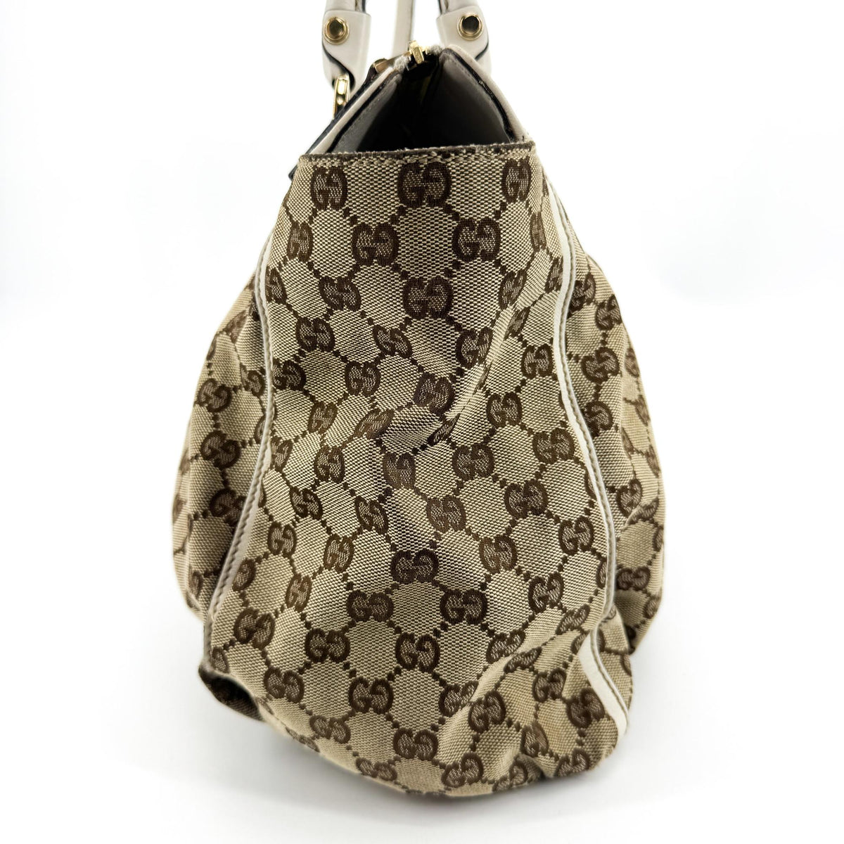 Gucci D-Ring GG Canvas, Beige, Canvas, Shoulder Bag