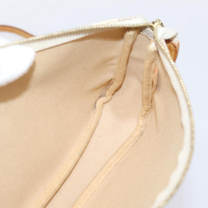 Louis Vuitton Pochette Accessoires Damier, White, Canvas, Clutch