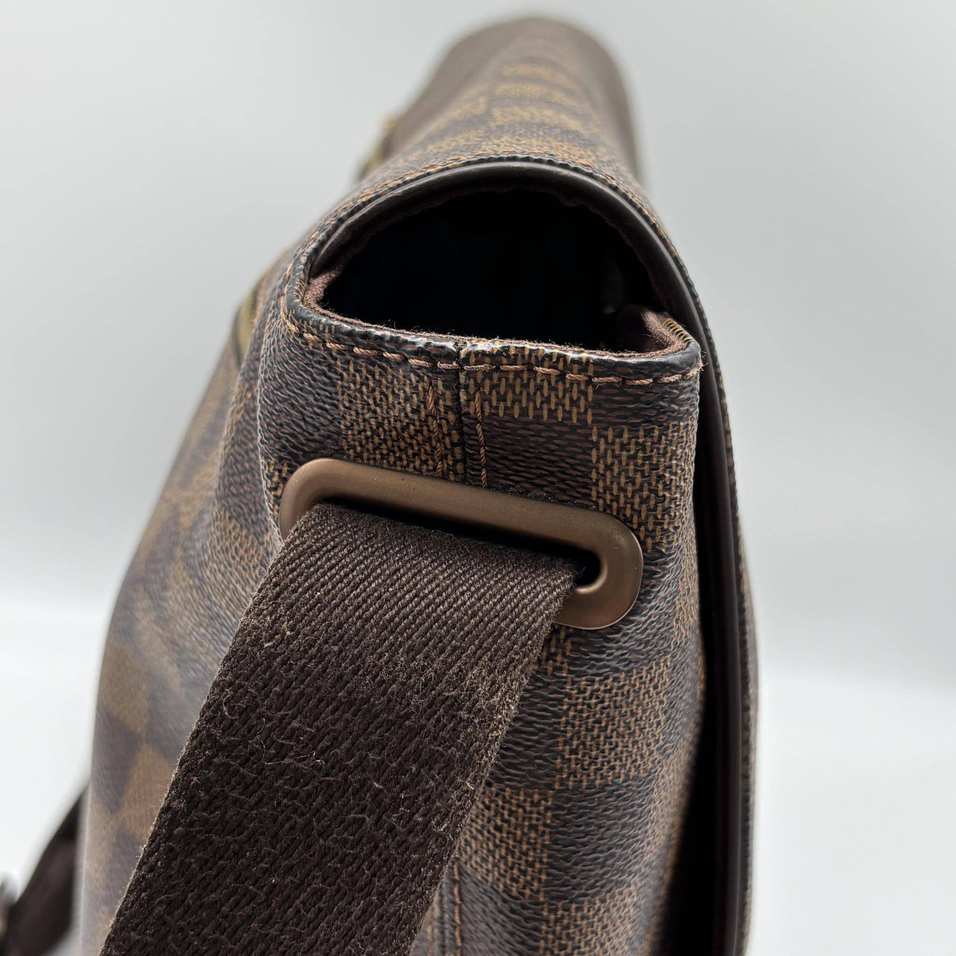 Louis Vuitton Brooklyn Damier, Brown, Canvas, Crossbody Bag