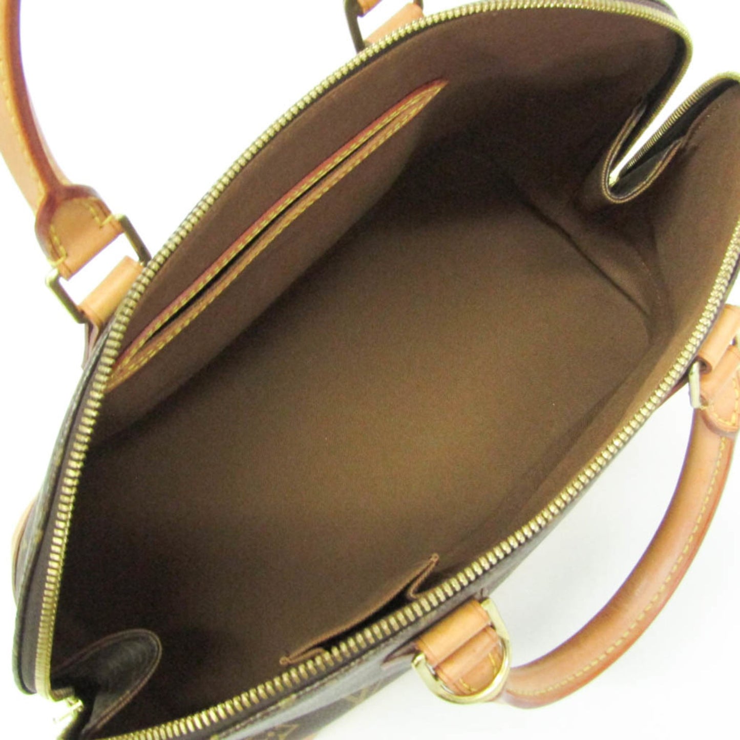 Louis Vuitton Alma Monogram, Brown, Canvas, Handbag