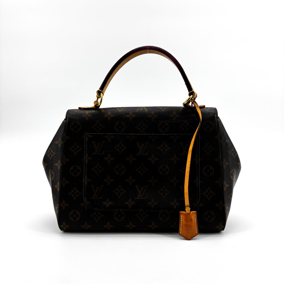 Louis Vuitton Cluny Top Handle Monogram Canvas, Brown, Canvas, Handbag