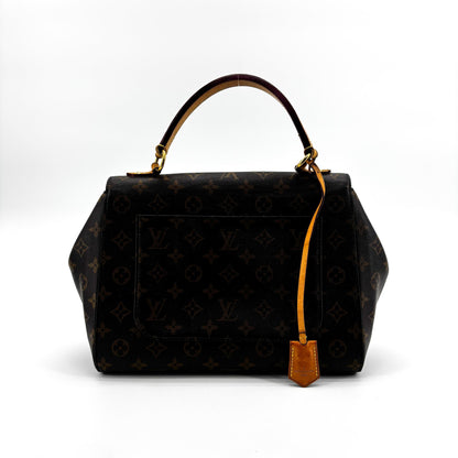 Louis Vuitton Cluny Top Handle Monogram Canvas, Brown, Canvas, Handbag