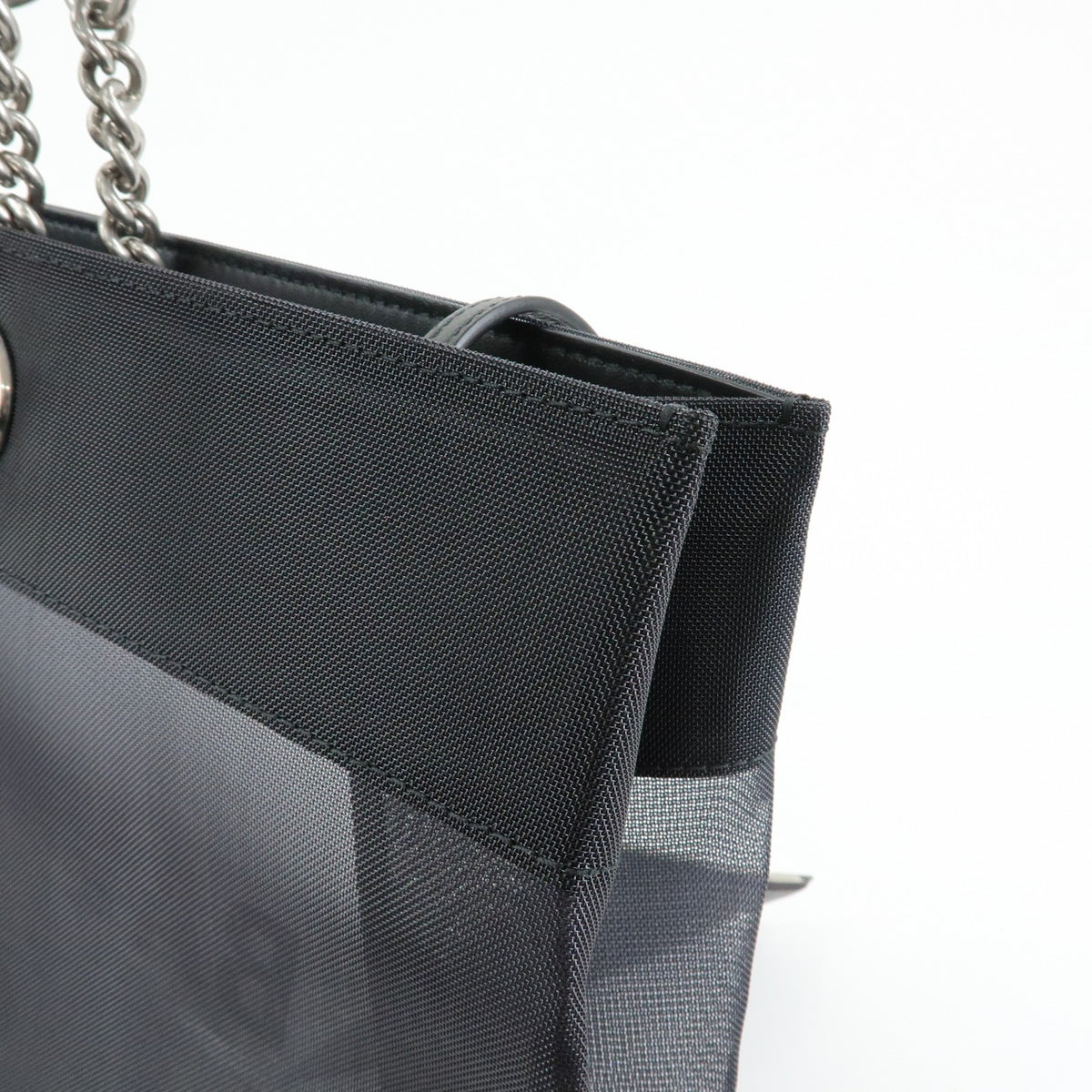 Balenciaga Duty Free Mesh with Leather, Black, Mesh, Tote Bag