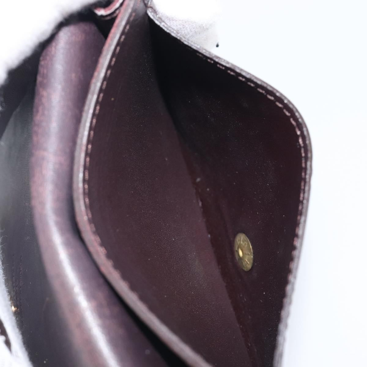 Louis Vuitton Elise Monogram Vernis, Burgundy, Patent Leather, Wallet