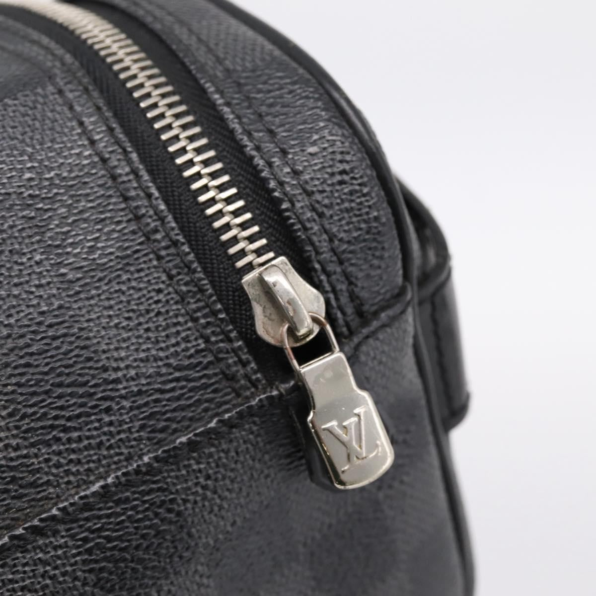 Louis Vuitton Trousse Toilette Damier Canvas, Black, Canvas, Clutch