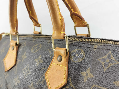 Louis Vuitton Speedy Monogram Canvas, Brown, Canvas, Handbag