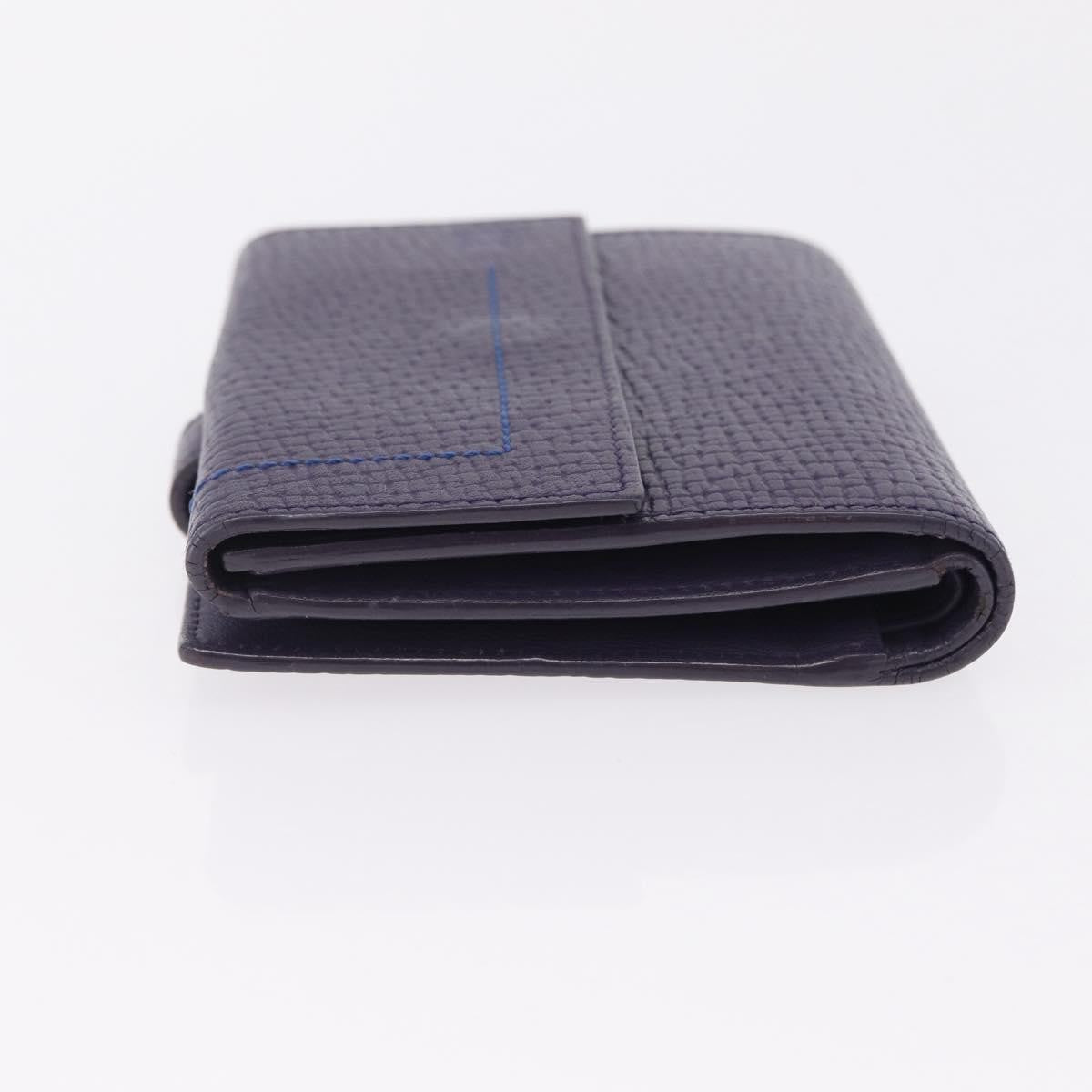 Loewe Anagram Trifold Flap Leather, Purple, Leather, Wallet