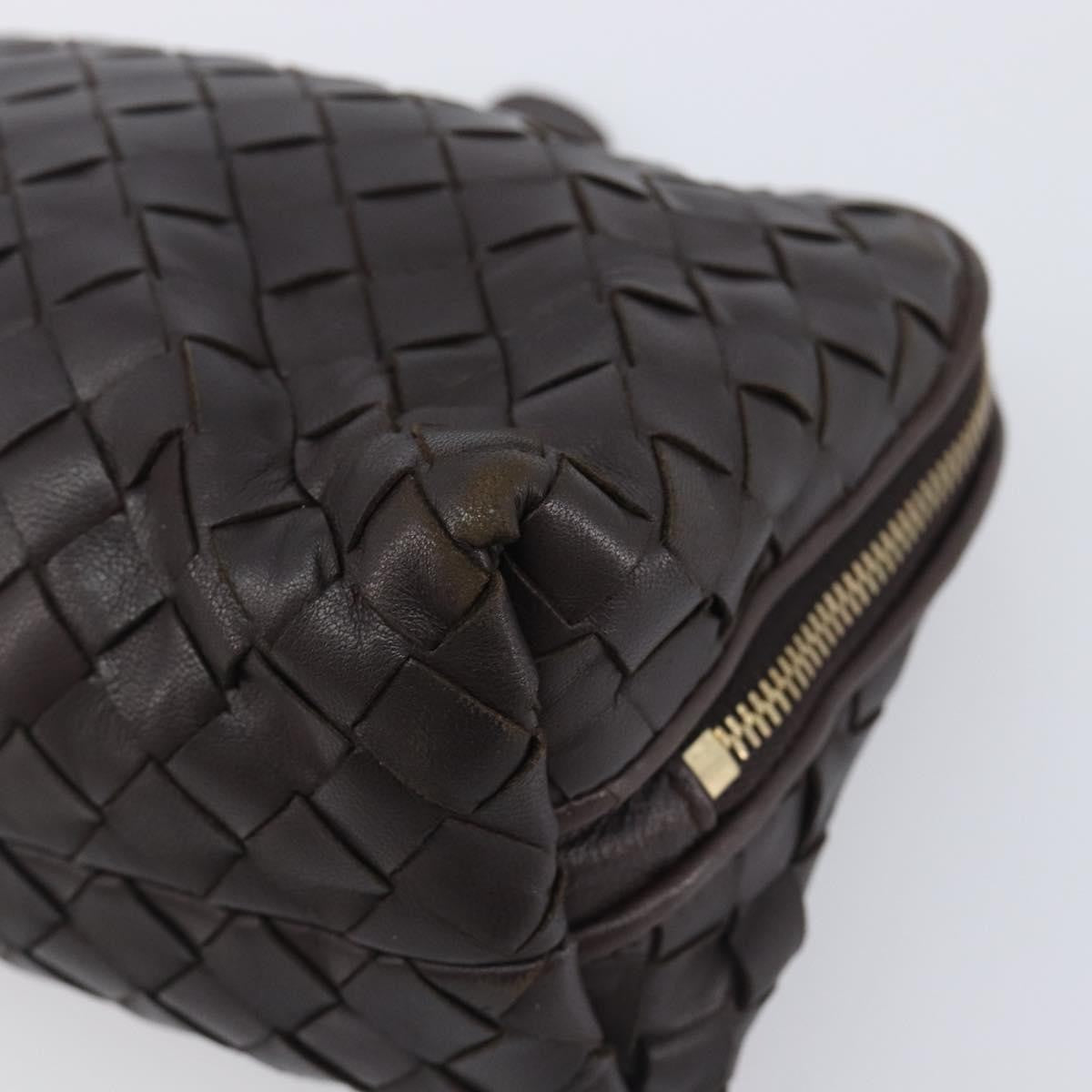 Bottega Veneta Zip Clutch Leather, Brown, Leather, Clutch