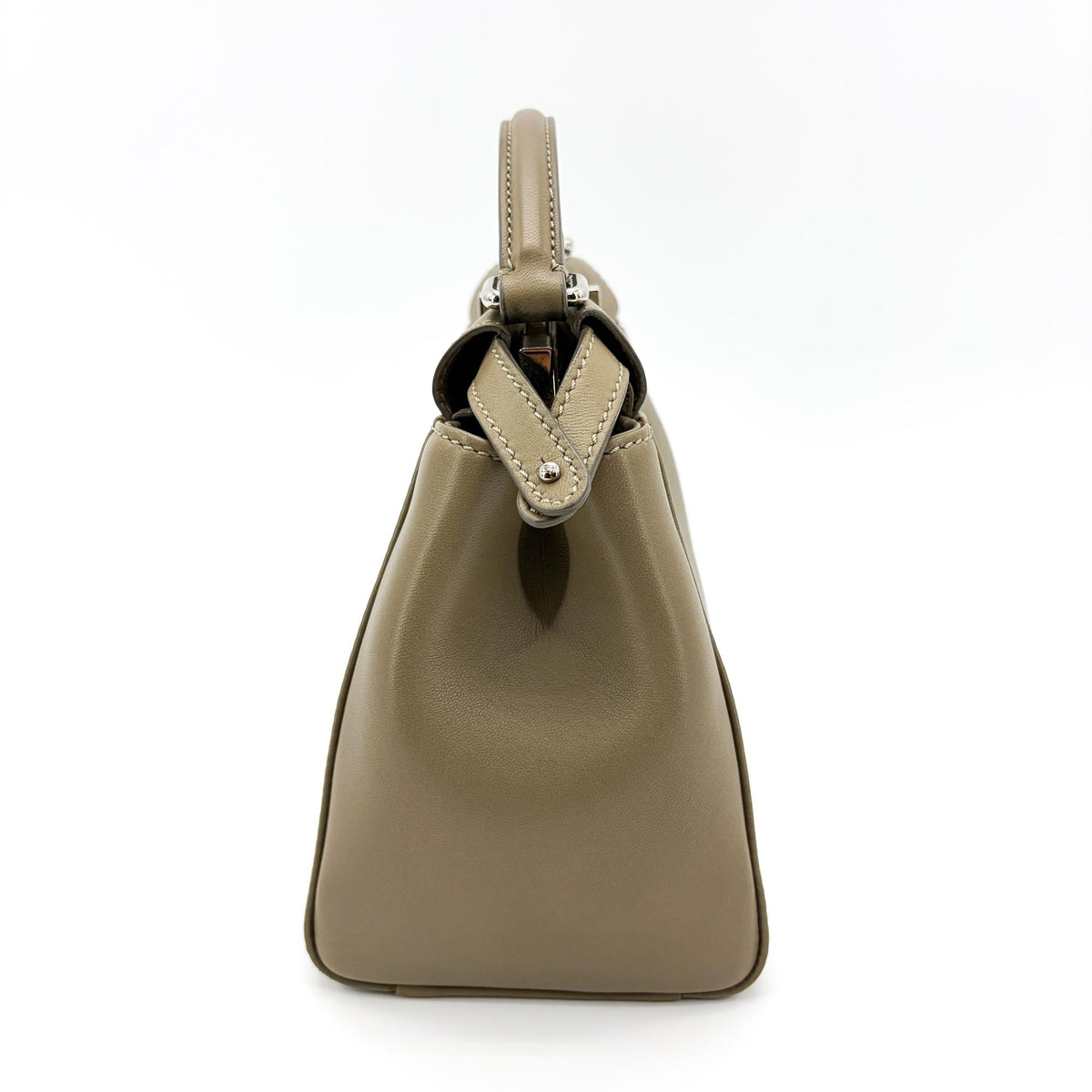 Fendi Peekaboo Ombre Leather, Beige, Leather, Handbag