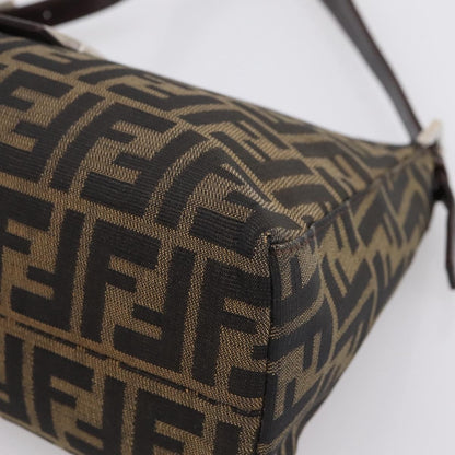Fendi Mamma Baguette Shoulder Bag Zucca Canvas, Black, Canvas, Handbag