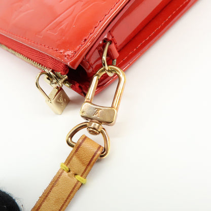Louis Vuitton Lexington Pochette Monogram Vernis, Red, Patent Leather, Clutch
