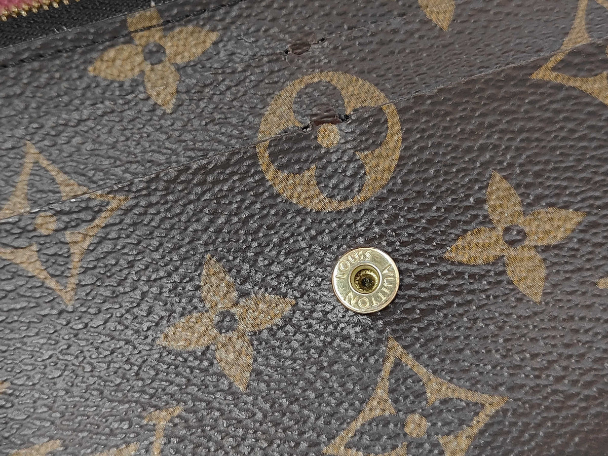 Louis Vuitton Emilie Monogram Canvas, Brown, Canvas, Wallet