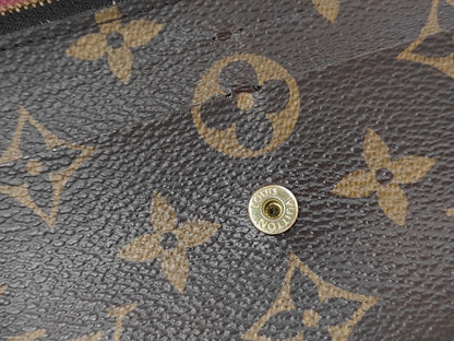 Louis Vuitton Emilie Monogram Canvas, Brown, Canvas, Wallet