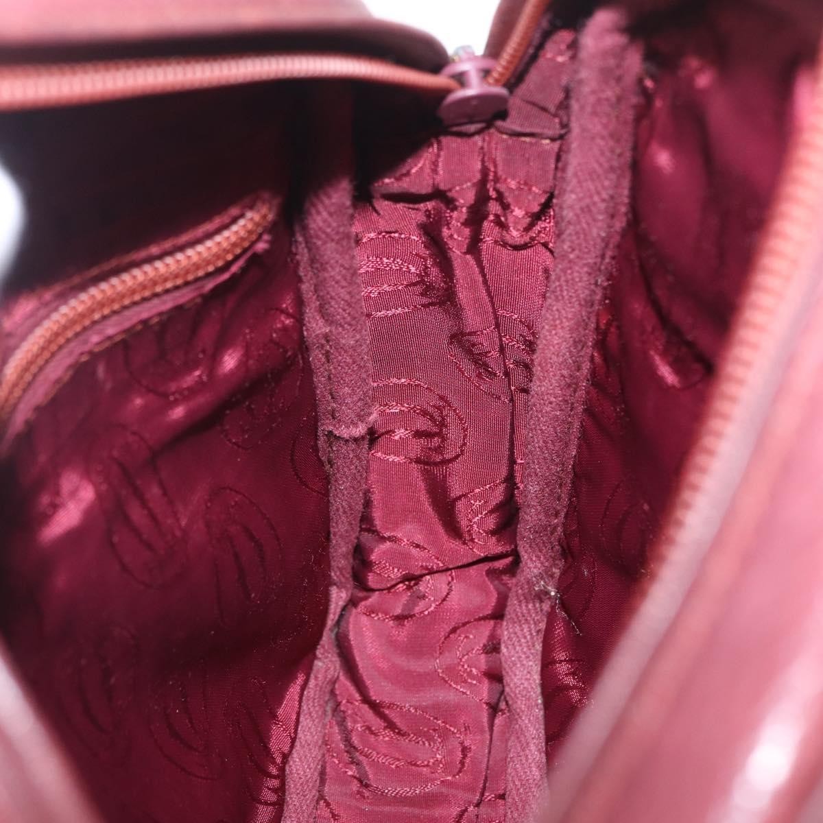 Cartier Tasseled Must de Cartier Leather, Burgundy, Leather, Shoulder Bag