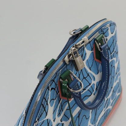Louis Vuitton Alma Limited Edition Print Epi Leather, Blue, Leather, Handbag