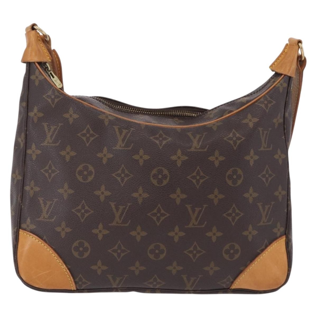 Louis Vuitton Boulogne Monogram Canvas, Brown, Canvas, Handbag